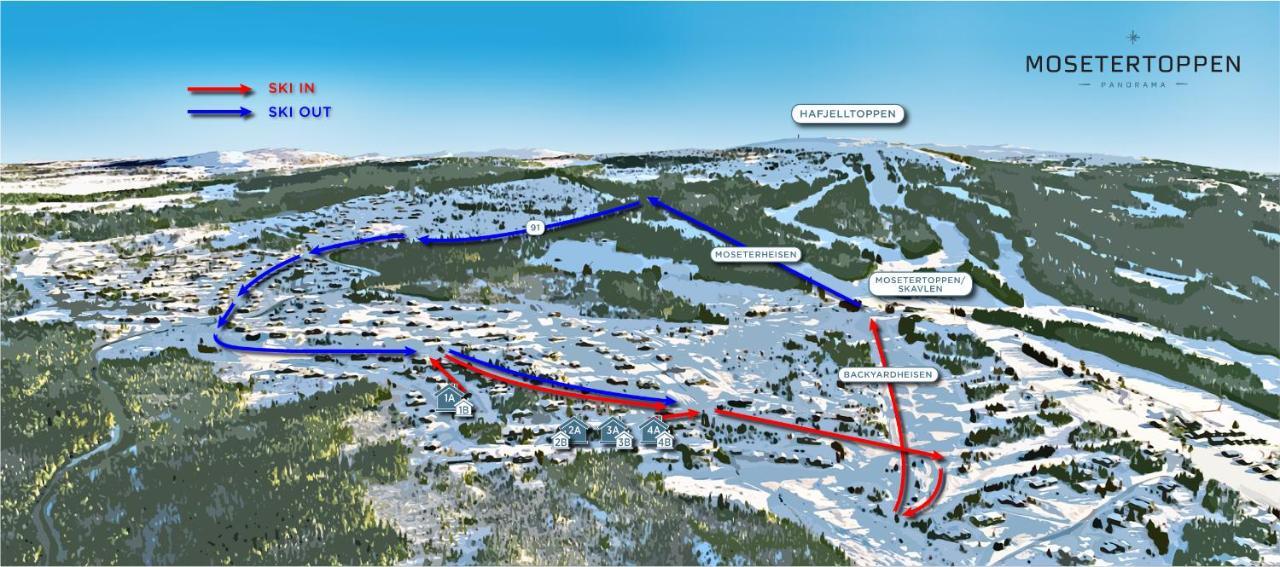 Mosetertoppen Panorama, Anneks 2B - Hafjell Ngoại thất bức ảnh